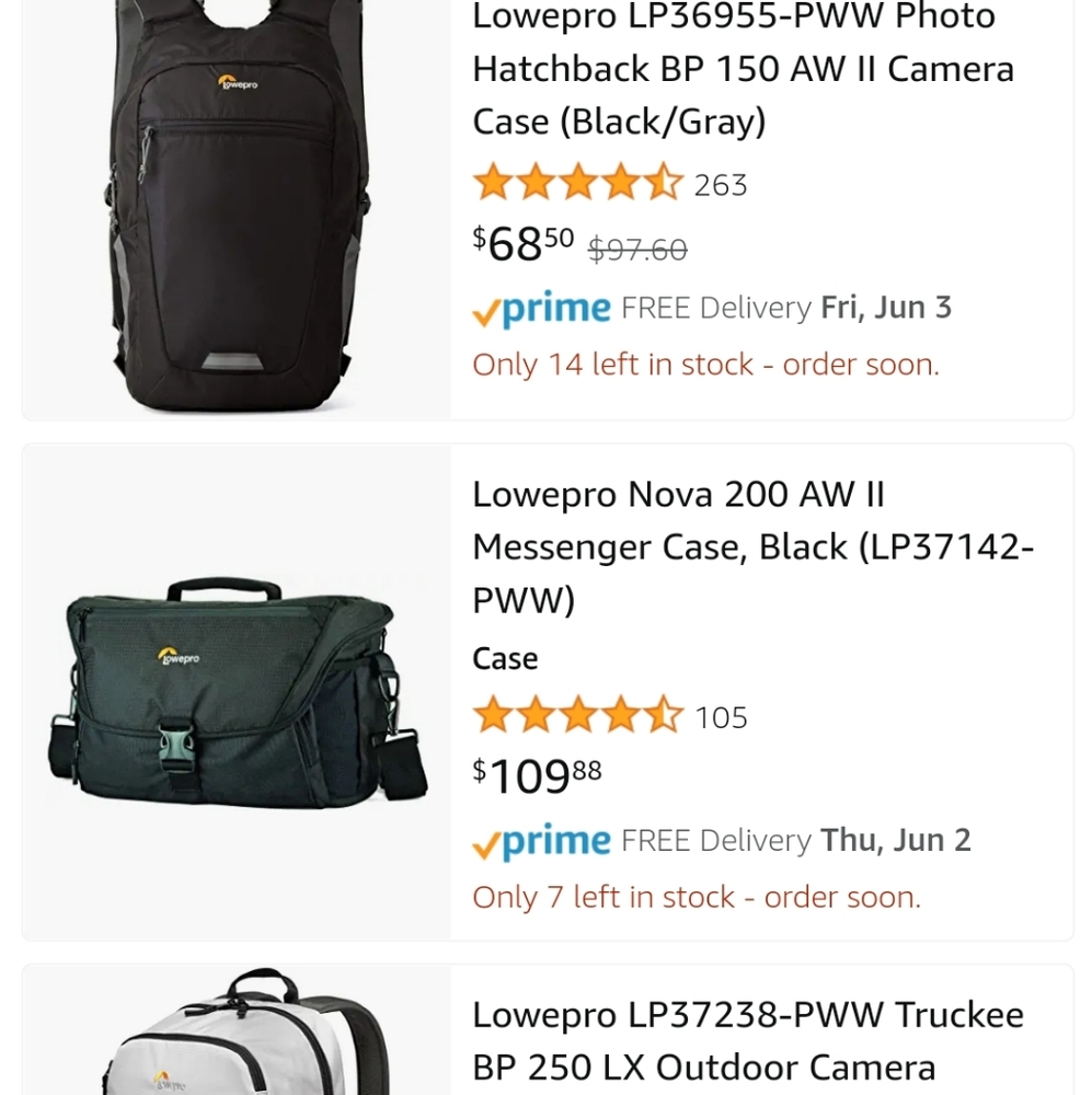 Lowepro camera bag